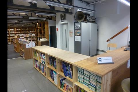 Wi-fi area in Pêle-Mêle bookshop, Brussels
